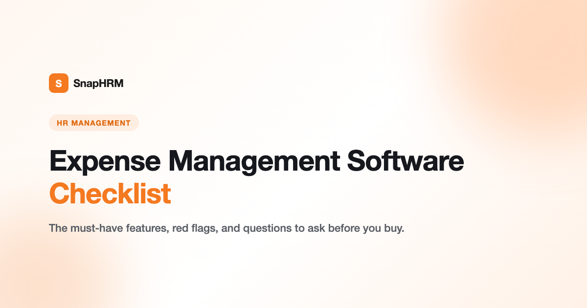 Expense management software checklist - how to choose the right tool