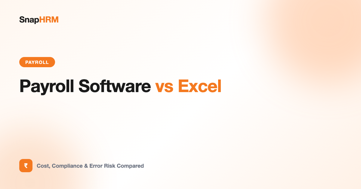 Payroll software vs Excel comparison